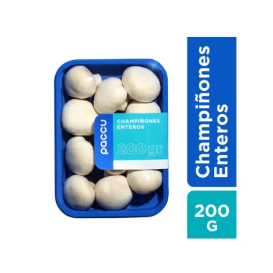 Champiñones Enteros PACCU Bandeja 200gr.